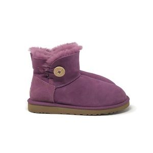 UGG Australia Womens Mini Bailey Button Ankle Boot